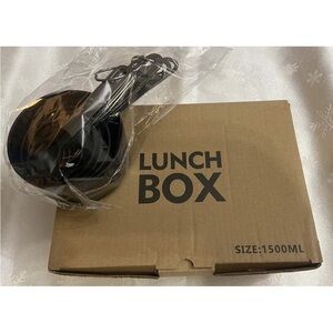 Nuevo 3 Compartment Stainless Steel Lunch Box W/ Measuring Cups & Spoons